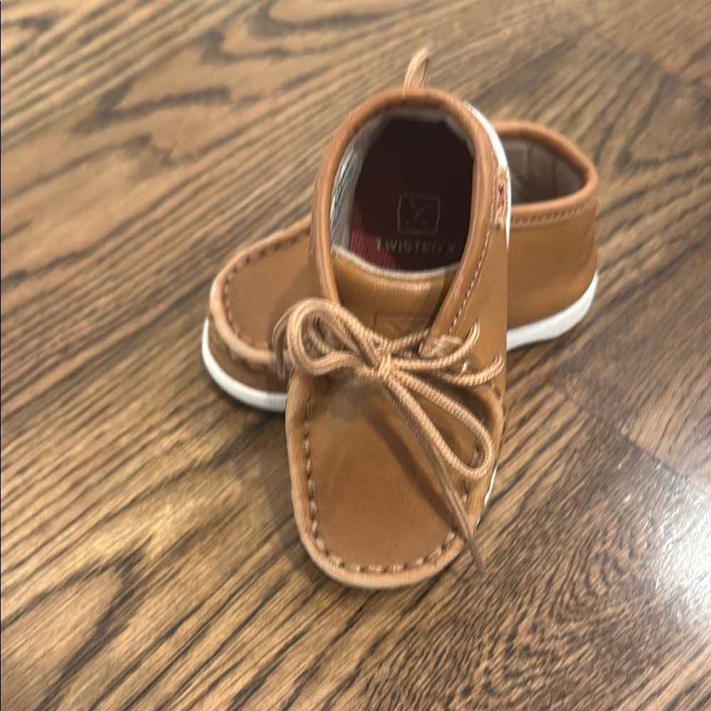 Twisted X Tan Kids Moccasins